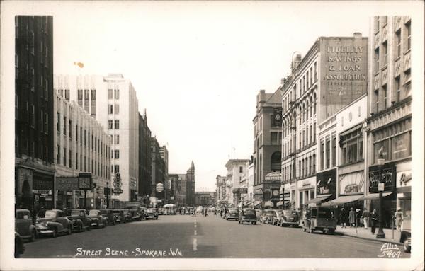 Street Scene Spokane Washington Ellis