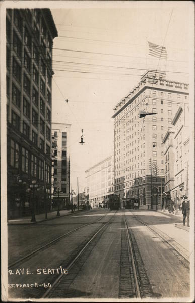 Second Avenue, Streetcar Seattle Washington