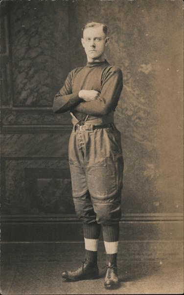 Football Player Studio Portrait