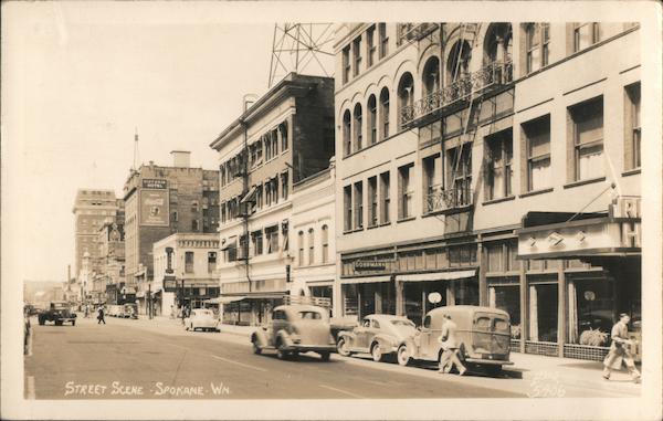 Street Scene Spokane Washington