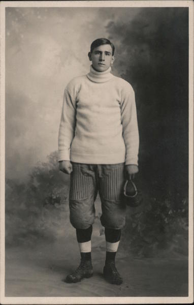 Football Player in Turtleneck
