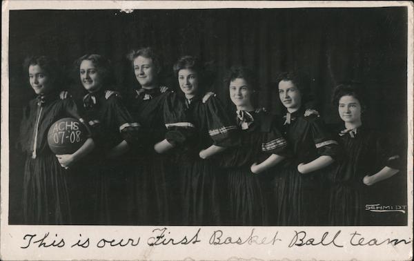 ACHS Girls Basketball Team 1907-1908 Andover? Kansas