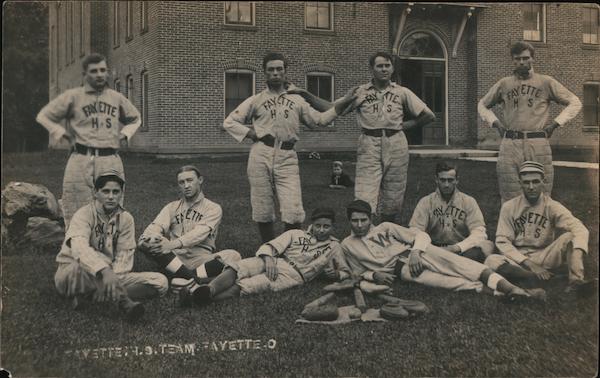 Fayette High School Baseball Team Ohio