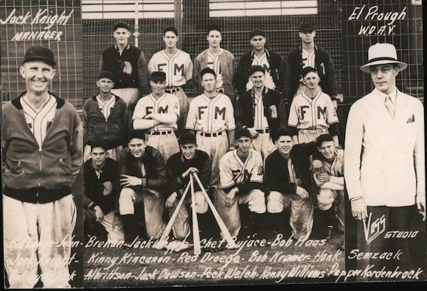 1938 Fargo-Moorhead Twins Jack Knight Cleveland Indians North Dakota