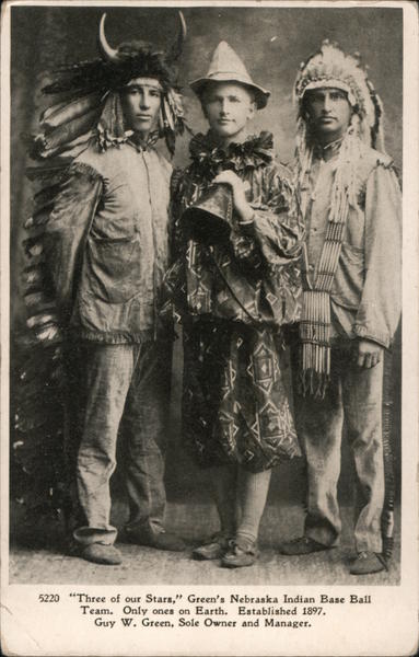Green's Nebraska Indian Baseball Team