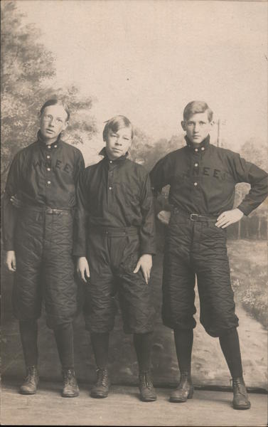 Three Young Baseball Players (Circa. 1909) Winthrop Minnesota