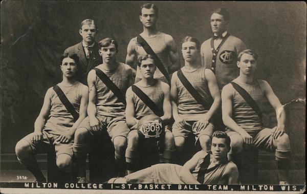 Milton College Basketball Team 1909 Wisconsin