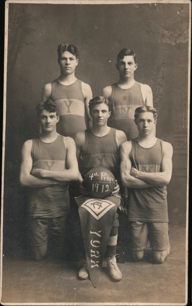 York College Men's Basketball Team 1912 Nebraska