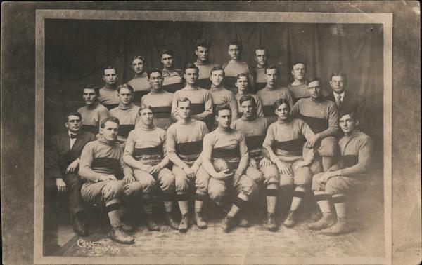 Football Team in Striped Sweaters Emporia Kansas