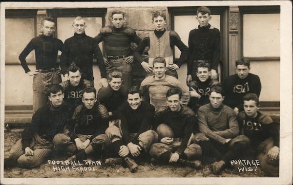 Portage High School Football Team 1911-1912 Wisconsin