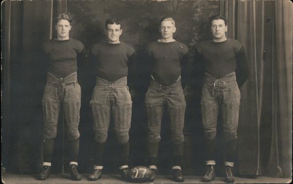 Four Football Players, Studio Photo Iowa