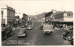 Wikkah Street East from N Aberdeen, WA Postcard Postcard Postcard