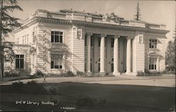 U of W Library Building Postcard