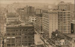 Portion of Seattle's Business District Looking North Postcard