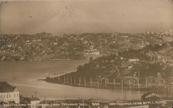 Seattle and Mt. Ranier from Fremont Hill Postcard