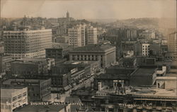 Business Section, Center Seattle Postcard