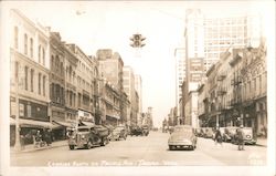Looking North on Pacific Ave Postcard