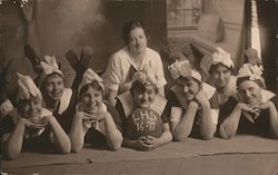 LHS Girls Basketball Team 1916-1917 Postcard