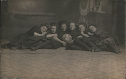 A.H.S. Girls Basketball Team 1909 Postcard