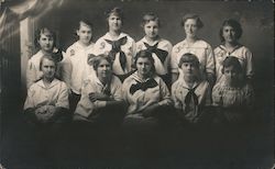 Girls Basketball Team Postcard