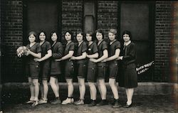 Fedora High School Girls Basketball Team Postcard