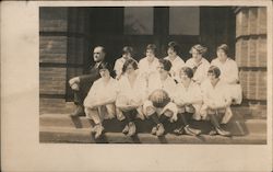 Chester High School Girls Basketball Team Postcard