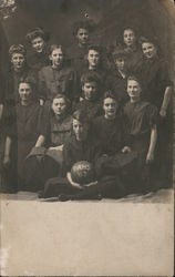 PAHS Women's Basketball Team 1907 Postcard