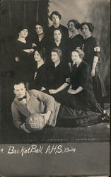 Amorita High School Women's Basketball Team 1913-1914 Oklahoma Postcard Postcard Postcard