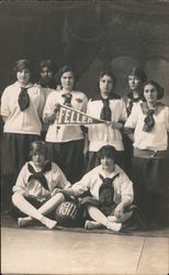 Feller College Girl's Basketball Team 1914 Postcard