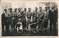 4th Avenue S.S. Baseball Team, Little Girl Mascot Postcard