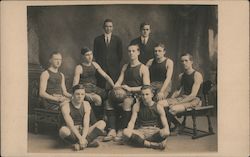 York High School Baseball Team Pennsylvania Basketball Postcard Postcard Postcard