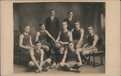 York High School Baseball Team Postcard