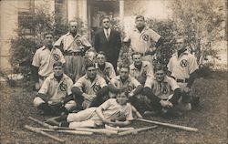 "N" Baseball Team Postcard