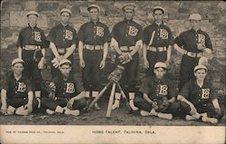 Home Talent, Talihina Baseball Team Postcard