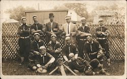 Noble Baseball Team Postcard