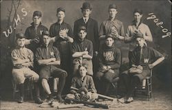 Baseball Players and Coach (W.H.S 1909-09) Postcard