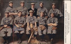 Behnke-Walker Business College Baseball Team Postcard