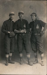 NEAC Baseball Players Grand Ledge / Detroit Postcard