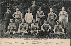 Hooversville Baseball Team Postcard