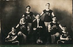 Crandon High School Basketball Team 1907-08 Wisconsin Postcard Postcard Postcard