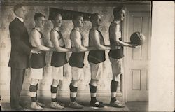 Albion HIgh School Basketball Team Postcard