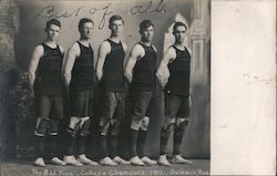 Baldwin University College Basketball Champions 1911 Postcard