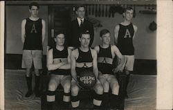 Adelphi College Basketball Team 1908-1909 Postcard