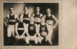OT Men's Basketball Team 1910 Postcard Postcard Postcard