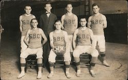 Sandusky Business College Basketball Team 1922-1923 Postcard