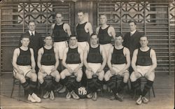 The Oakland Golds Basketball Team 1916 Postcard