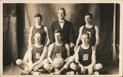 BHS Men's basketball team 1912-13 Postcard
