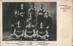 McPherson College Basketball Team 1909 Kansas Postcard Postcard Postcard