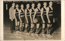 Tri-State University Basketball Team 1917 Toledo, OH Postcard Postcard Postcard