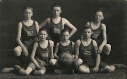 Yanks Boys Basketball Team 1920-21 Postcard